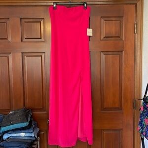 Superdown strapless maxi dress size L